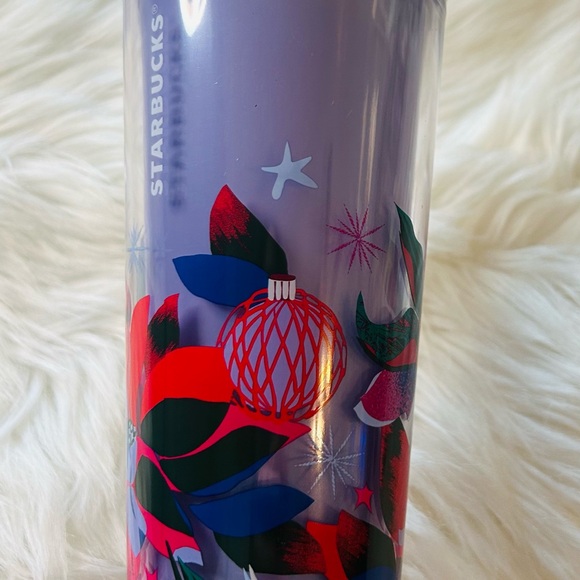 Starbucks Purple Color Change Point-setter Cup Tumbler 24oz NWT 2023 Holiday - Picture 11 of 11